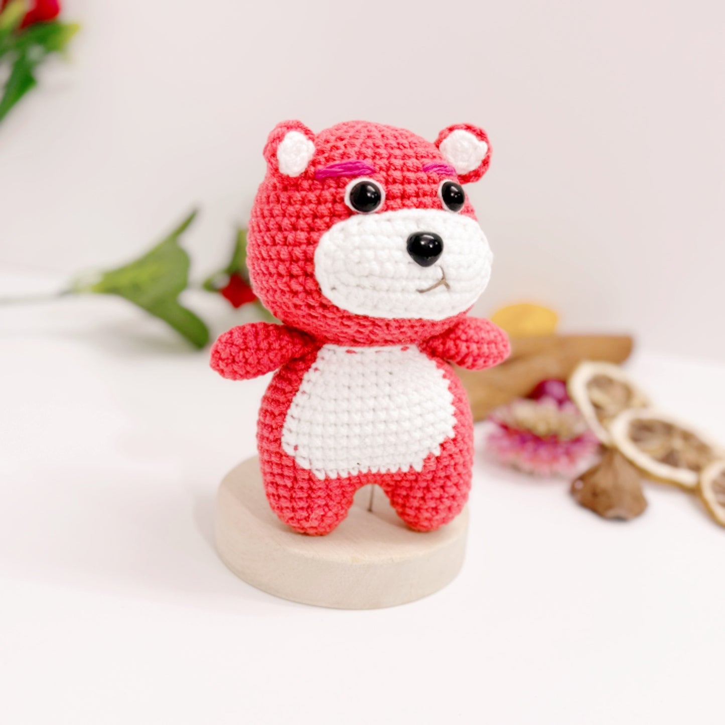 Bear crochet, Strawberry Bear crochet, handmade Bear,Strawberry Bear Crochet, Handmade Crochet Lot-so Strawberry Bear