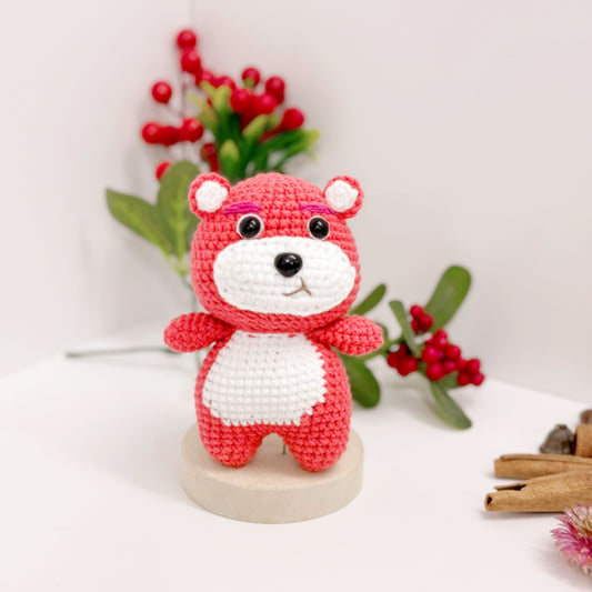 Bear crochet, Strawberry Bear crochet, handmade Bear,Strawberry Bear Crochet, Handmade Crochet Lot-so Strawberry Bear